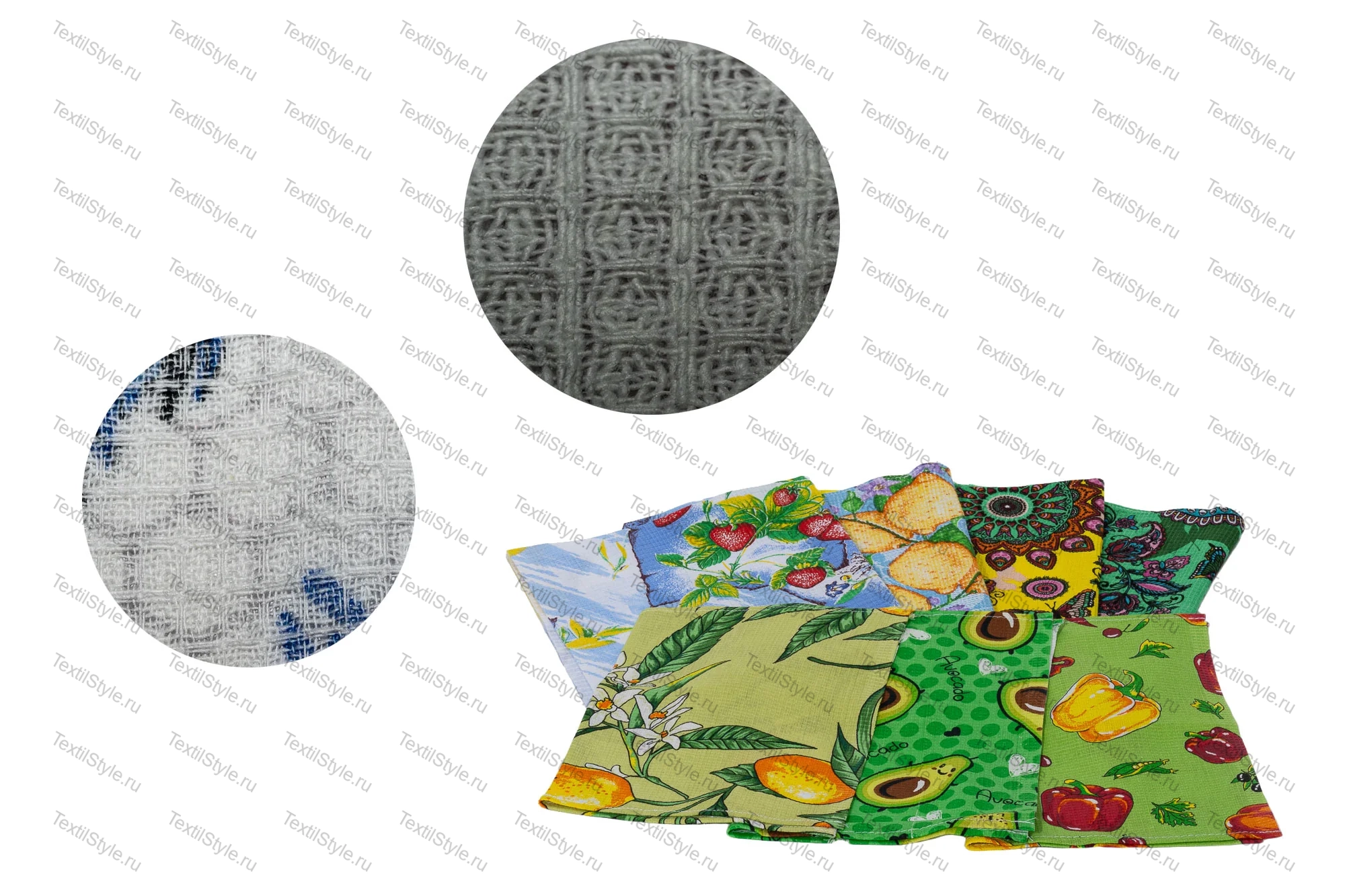 вафельные полотенца и как выглядит эта ткань при увеличении